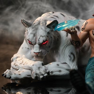 Venta caliente Nuevo producto Segunda generación leopardo de las nieves <span class=keywords><strong>Trafalgar</strong></span> D Water Law Posición sentada modelo Anime Figura Dibujos animados-Personaje - Product Image 3