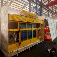 Plateforme élévatrice hydraulique verticale pour marchandises, élévateur de fret d'entrepôt, rail de guidage