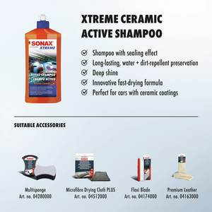Shampoo actif céramique pour voiture Xtreme 500 ml, lavage d'entretien pour revêtements céramiques avec finition haute brillance - Product Image 2