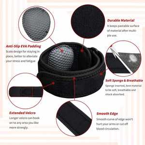 Verstellbare Tennis ellenbogens tütze Golfer Ellenbogen riemen Band Unterarm entlastung mit Kompression kissen für Sehnen entzündung Männer & Frauen - Product Image 4