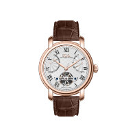 Montre Automatique Mécanique Analogique de Luxe en Acier Inoxydable MIYOTA, Bracelet en Cuir, Cadran en Verre, Style Simple Tendance Affaires pour Hommes