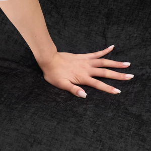 Kursi Sofa Tunggal Mewah Kain Chenille Modern Abu-abu Tua dengan Sandaran Kaki, Kursi Santai yang Nyaman dan Dapat Diperpanjang untuk Ruang Tamu dan Kamar Tidur - Product Image 6