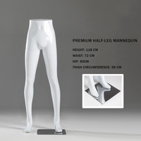 Mannequin homme debout, corps inférieur, pour présentation de pantalons longs et courts, en plastique incassable, direct usine