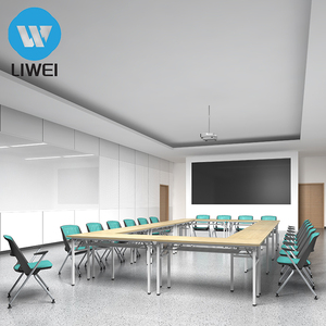 Mesa de Conferencia Plegable y Extensible de Madera Maciza LIWEI, Moderna, Ecológica y Duradera, para Oficina, Hotel y Hogar - Product Image 5