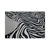 Zebra Chenille Imprimé Moderne Salon Tapis Grand Design Oriental Noir Blanc Tapis pour Usage Domestique Lavable pour Facile