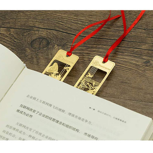 <strong>Mini</strong> Etched Brass <strong>Vintage</strong> Feather Metal Bookmark Golden Silver 9.2cmx2.3cm Custom - Product Image 3