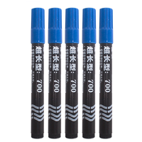 TOMART – marqueurs permanents à pointes Jumbo imperméables, stylos bleus, noirs et rouges, 3mm, 5mm