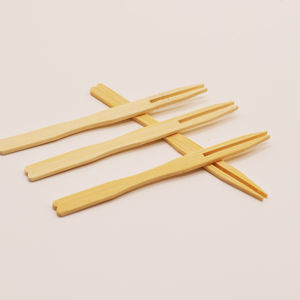Tenedores de Bambú Ecológicos Desechables de 90-110 mm, Biodegradables, de Grado Alimenticio, Libres de BPA, para Frutas, Postres, Té de la Tarde y Fiestas - Product Image 5