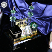 MH-LP0227 Décoration d'intérieur en cristal taillé, Mecque, Médine, Dua Kaaba, mosquée, cadeau islamique