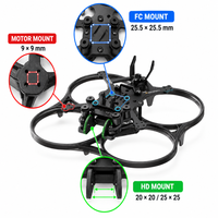 Kit de cadre FPV Cinewhoop en plastique de 3 pouces GEP-CL30 V2, châssis en fibre de carbone de 124 mm, protection d'hélices intégrée, compatible O3, certifié CE