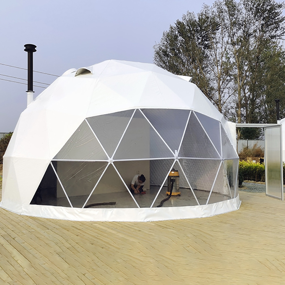 FEAMONT Tente de glamping à grand dôme géodésique transparent à vendre