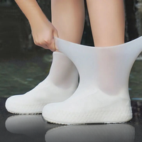1 Paire de Couvre-Chaussures Réutilisables Imperméables en Silicone, Bottes de Pluie d'Extérieur, Sur-Chaussures pour la Marche, Accessoires, Couvre-Chaussures en Silicone