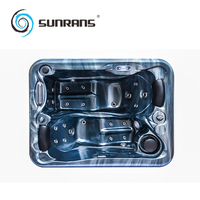 Sunrans Spa extérieur moderne en acrylique pour 2 personnes, autoportant, avec jets de massage et drain, idéal pour hôtels
