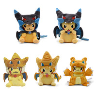 Boneka Plush Pokemon Seri Lengkap: Naga Pemadam Kebakaran, Binatang Kabi, Kursi Kosong Retak Bikaqiu, Grosir