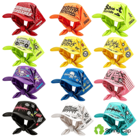Casquette Bandana Personnalisée pour Rappeur, Impression par Sublimation Couleur Intégrale, Motif Paisley, Protection Solaire, Foulard Chapeau