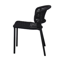 Chaise de jardin moderne en corde et aluminium pour l'extérieur, idéale pour la restauration en plein air – Vente en gros
