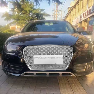 Grille avant nid d'abeille de haute qualité PNB ABS, nouveau cadre chromé, maille noire, Audi A4 S4 B8.5, refit RS4, 2013-2016, garantie de 3 mois - Product Image 6