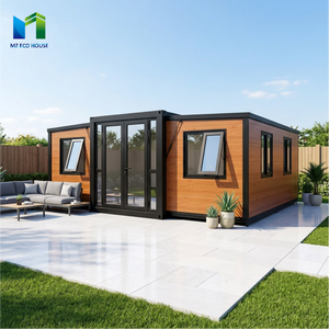 Maison conteneur préfabriquée de luxe moderne en acier de 20/30/40 pieds, extensible avec salle de bain et cuisine, idéale pour les villas - Product Image 1