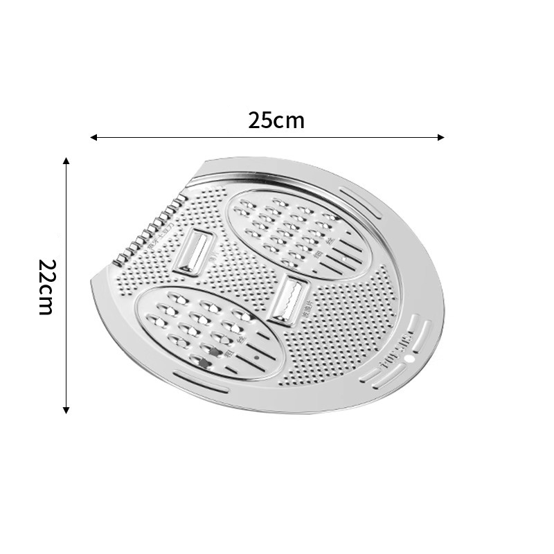 Râpe en acier inoxydable 304 argentée