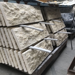 SH STONE Revestimiento de pared natural Chapa de piedra Exterior Interior Seta Superficie Moca Crema Piedra caliza Panel de piedra de pared - Product Image 4