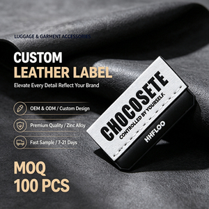 Etiqueta de Metal y Cuero PU Personalizada con Marca para Abrigos de Invierno, Sombreros Vaqueros, Bolsas de Mensajero, Chales Tejidos, Sandalias de Lona - Product Image 1