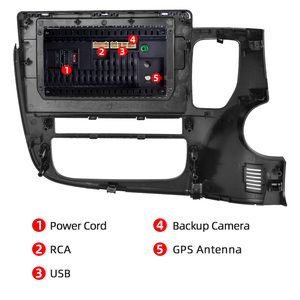 Android WiFi para <span class=keywords><strong>Mitsubishi</strong></span> <span class=keywords><strong>Outlander</strong></span> 2012-2018 2 Din coche reproductor Multimedia GPS de navegación - Product Image 6