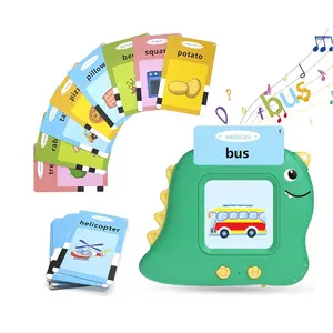 Dinosaur electronic cards reader toy learning machine children English talking flash cards early education card machine device