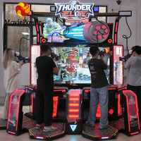 Machine d'arcade VR de tir en réalité virtuelle, style Cyberpunk, pour 4 joueurs, avec batailles en temps réel, 5 jeux, à monnayeur