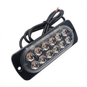 2pcs 12V 12 <b>LED</b> <b>Light</b> <b>Bar</b> Blue DaiSheng DXZ005 Car Truck Side Marker Turn Signal Hazard Beacon Warning Lamp - Product Image 4