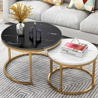 Table à thé moderne et simple en acier inoxydable italien, plateau en pierre pour salle à manger en plein air, cuisine, salon, style panneau en bois pour la maison