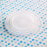 Ensemble de bols à mélanger en émail à petites fleurs bleues en métal émaillé bol de stockage des aliments avec couvercle en plastique pour la soupe et les marmites