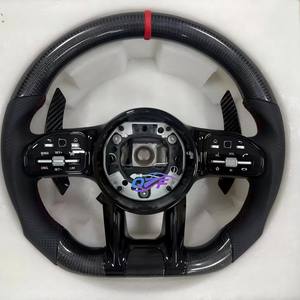 Volante de fibra de carbono para <span class=keywords><strong>mercedes</strong></span>-benz C E G Class AMG G63 W204 S204 W212 <span class=keywords><strong>V212</strong></span> S212 W463 - Product Image 6