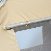 Tente de camping pliable portable d'extérieur en gros, ensemble complet de camping, structure en arc quatre saisons, prête à l'emploi, en tissu Oxford