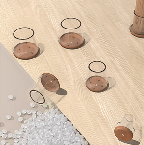 עיצוב עגול רהיטים כפות רגליים ללא החלקה כובע רגל מידות גודל אישית סיליקון כיסא פלסטיק כסא שולחן - Product Image 1