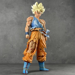 Figurine d'anime Super Saiyan Goku <span class=keywords><strong>DBZ</strong></span> endommagée par le combat, modèle en PVC à assembler avec boîte d'origine - Jouet de dessin animé - Product Image 3