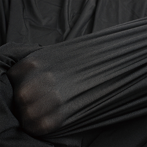 Venta al por mayor 59% <span class=keywords><strong>Nylon</strong></span> 41% Spandex tejido liso Color negro traje de baño tela en stock - Product Image 4