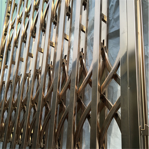 Puerta Enrollable <span class=keywords><strong>de</strong></span> <span class=keywords><strong>Aluminio</strong></span> con Rejilla <span class=keywords><strong>de</strong></span> Seguridad <span class=keywords><strong>de</strong></span> Diseño Moderno y Ornamental a Bajo <span class=keywords><strong>Precio</strong></span> con Superficie Acabada - Product Image 4