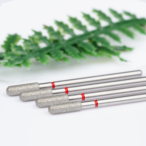 Punte per unghie diamantate di fascia alta punte per unghie pulite per cuticole punte diamantate 3/32 "frese diamantate per strumenti di rimozione cuticole per Manicure Pedicure - Product Image 4