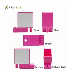 Prosub Sublimation porte-stylo blanc en plastique 3 couleurs bureau bureau crayon conteneur brosse Pot - Product Image 2