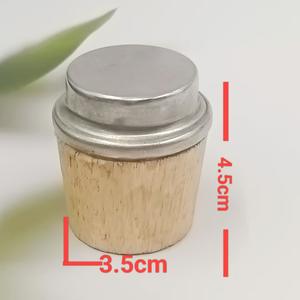 Termo alto de 8 libras con tapón de corcho. Esta es una tapa de botella de madera para el hogar. - Product Image 5