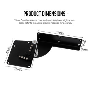 Support de porte de placard réglable en hauteur, pliable à 90 degrés, montage mural, <span class=keywords><strong>table</strong></span> d'ordinateur, rabat, support avec charnière - Product Image 6