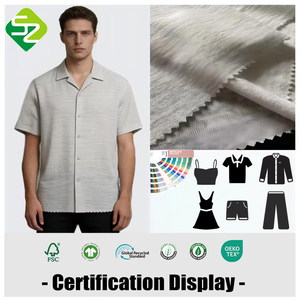 Tissu tricoté uni 100 % <span class=keywords><strong>lin</strong></span> durable, <span class=keywords><strong>teinture</strong></span> écologique pour t-shirts, robes et textiles de maison pour garçons et filles - Product Image 1