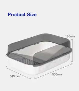 China Factory Pet Products Cleaning Plastic Cat Toilet Box Trays
