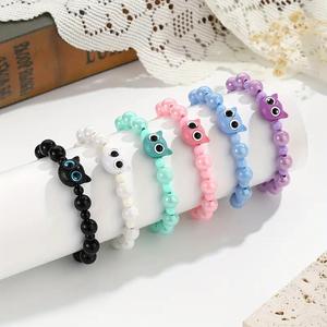 New Cartoon Cat Charm <strong>Bracelet</strong> Sweet Cute Kids Charm <strong>Bracelet</strong> Multi Color Cat Friendship <strong>Bracelets</strong> - Product Image 1