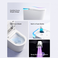 Capteur de chasse au pied Bidet Toilette Articles sanitaires automatiques Électrique Inodoro Salle de bain Wc Cuvette de toilette intelligente Toilette intelligente en céramique