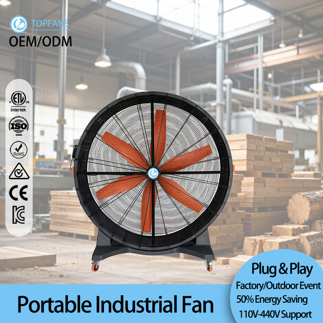 High Quality Industrial Axial Flow Fan Motor 1.5m Blade Diameter Aluminum Alloy 220V 40dB Low Noise Touch Control 3-Year