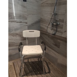 <span class=keywords><strong>Chaise</strong></span> <span class=keywords><strong>de</strong></span> <span class=keywords><strong>douche</strong></span> <span class=keywords><strong>en</strong></span> gros pour personnes âgées et handicapées avec accoudoirs rembourrés et dossier <span class=keywords><strong>réglable</strong></span> <span class=keywords><strong>en</strong></span> <span class=keywords><strong>hauteur</strong></span> - Product Image 6
