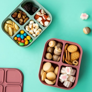 New Design Eco Friendly Silicone Multi-Function Snack Box Food Grade Silicone Ice Tray Food Storage Box