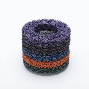 Cepillos de nailon Brusylon de limpieza púrpura abrasivos de alta calidad Disco de tira de cepillo circular - Product Image 2