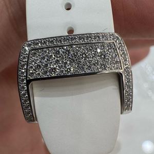 Montre de luxe pour femme entièrement sertie de diamants, montre mécanique automatique squelette, boîtier tonneau, cadran squelette, montre élégante avec diamants - Product Image 6